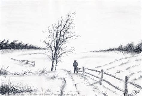 Cool Crayon Dessin Paysage Hiver - Bethwyns Project