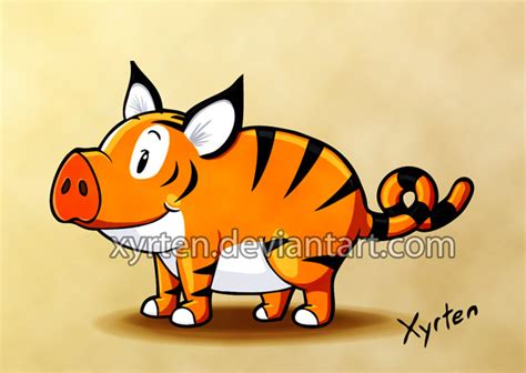 Day 122 Tiger Pig By Xyrten On Deviantart