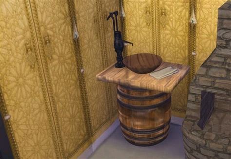 Get Free Medieval Bathroom Set By Miraimayonaka By Mod The Sims 4