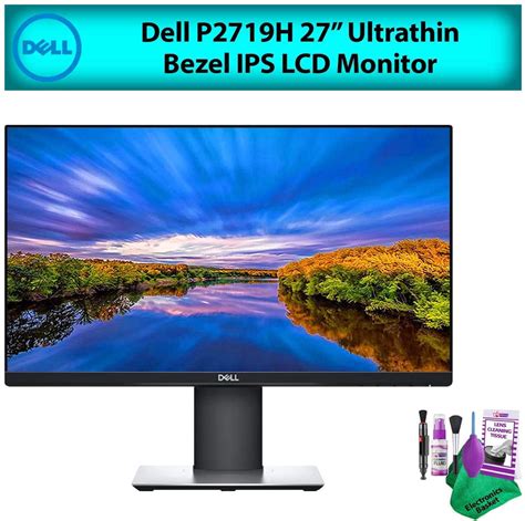 Dell P2719h 27 169 Ultrathin Bezel Ips Lcd Computer Monitor 1 Pack