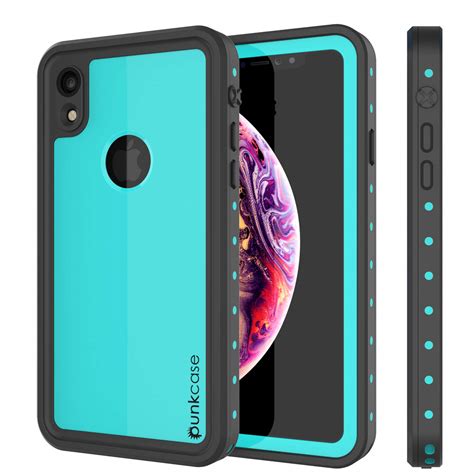 Iphone Xr Waterproof Ip68 Case Punkcase Teal Studstar Series Sli