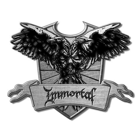 Immortal Pin Badge Crest Die Cast Relief Wholesale Only And Official