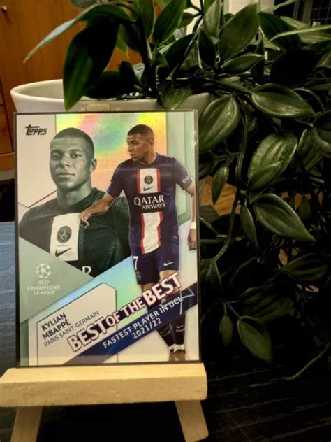 Kylian Mbappe Topps Ucc Ammiraglia Best Of The Best Insert Psg