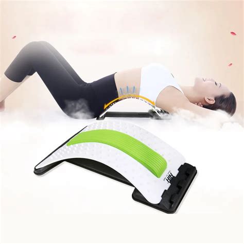 Lumbar Acupuncture Massage Stretcher Stretching Magic Support Waist Back Neck Relax Mate Device