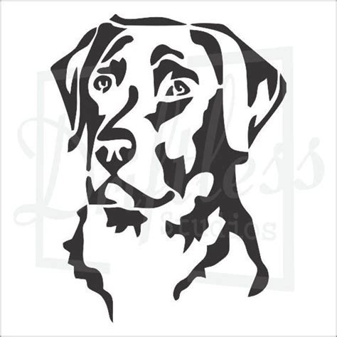 Labrador Retriever Stencil Black Lab Stencil Dog Stencil Etsy Dog