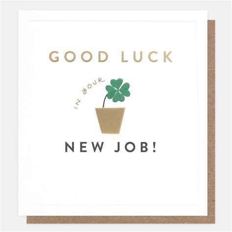 Plant Good Luck In Your New Job Card Caroline Gardner