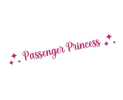 Naklejka Passenger Princess Na Lusterko Cs0092 Za 899 Zł Z Śrem
