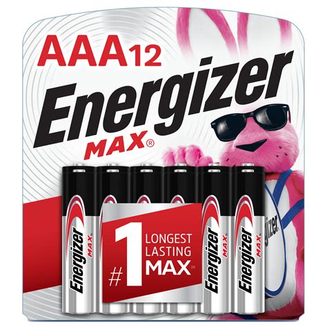 Energizer Max Aaa Batteries 12 Pack Triple A Alkaline Batteries