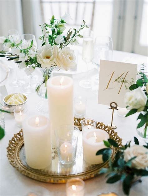 20 Elegant Wedding Centerpieces With Candles For 2018 Trends