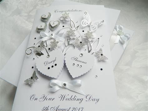 Luxury Handmade Personalised Card Engagement Wedding Day Etsy