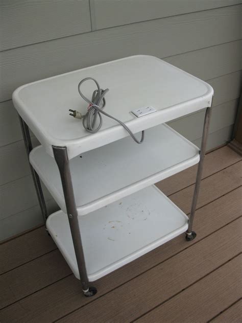 With three sturdy shelves to hold heavier items, there are also. Vintage COSCO Rolling Cart - metal - 3 Tier - 3 shelf ...