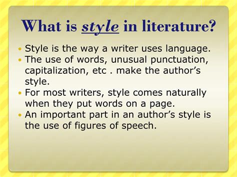 Ppt Elements Of Style Literary Devices Powerpoint Presentation Free