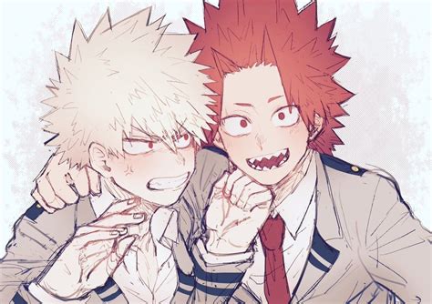 Kirishima Eijrou And Bakugou Katsuki My Hero Academia Mi Academia De