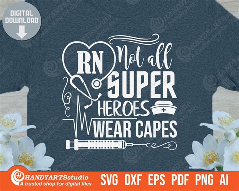 Not All Super Heroes Wear Capes Svg Cut File Stethoscope Sign Etsy
