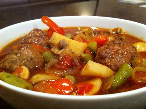 Some people prefer to buy it in stores, ready made. Hearty Meatball Stew | Recipe | Stew recipes, Food network ...