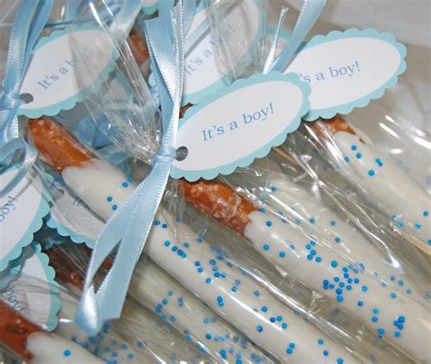Its A Boy Chocolate Dipped Pretzel Baby Showers Dana Brown Flickr