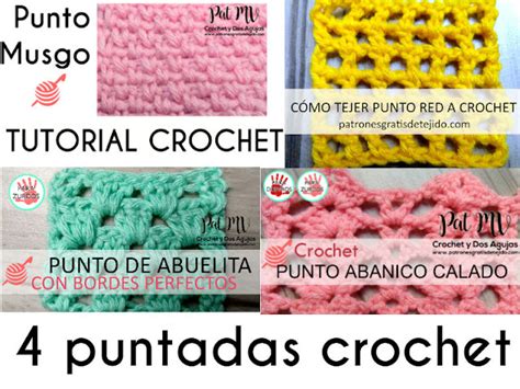 4 Puntadas A Crochet Explicadas Paso A Paso