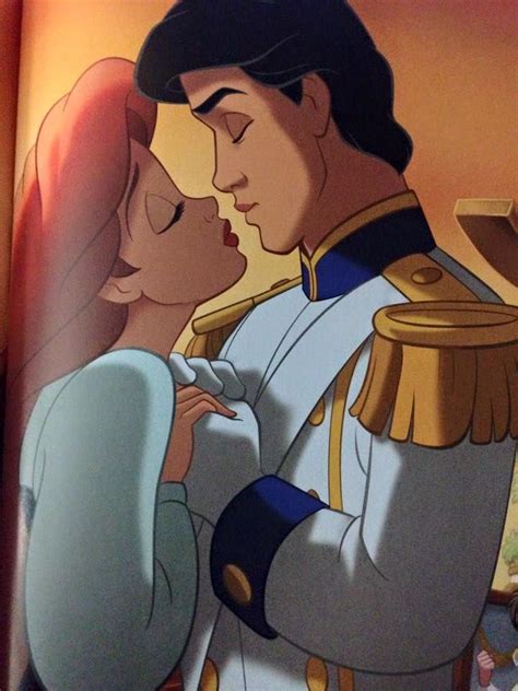 Ariel And Prince Eric About To Kiss Before The Sunset Prince Eric Disney Ariel Disney Characters