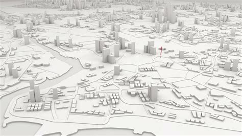 Aerial View Of City Buildings 3d Render With Stock Motion Graphics Sbv