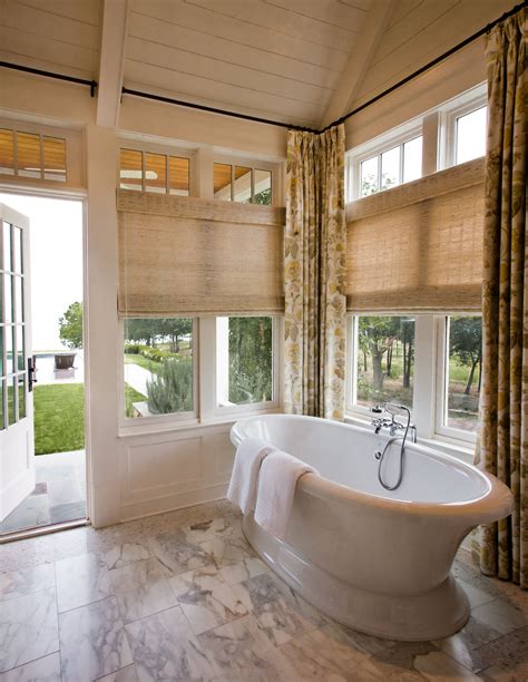 Modern Bathroom Window Treatments Design Corral
