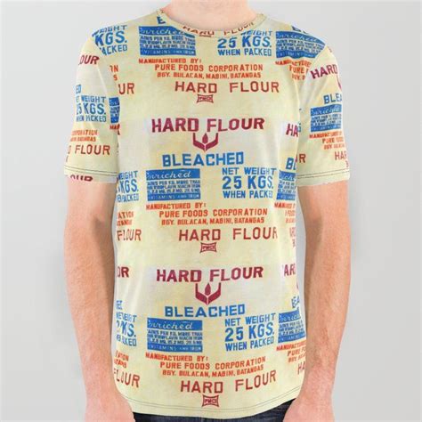 A Unique Yellow Blue And Red T Shirt Design Based On Flour Storage