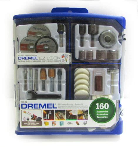 Dremel 710 08 All Purpose Rotary Accessory Kit 160 Piece 80596029814