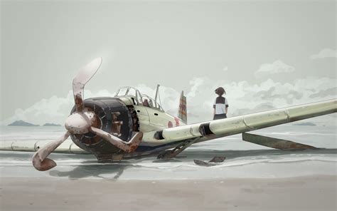 Wallpaper Landscape Anime Girls Vehicle Airplane Kantai