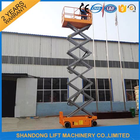 Self Propelled Scissor Lifts Hire Hydraulic Mobile Elevated Work Platform