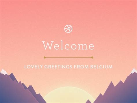 Welcome Dribbble Debut Dribbble Welcome Greetings