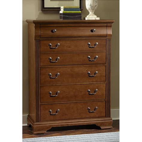 Largest wooden bedroom manufacturer in the usa. Bb2-115 Vaughan Bassett Furniture Chest - Medium Cherry