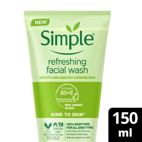 Jual Simple Facial Wash Gel Refreshing 150ml Sabun Cuci Muka No