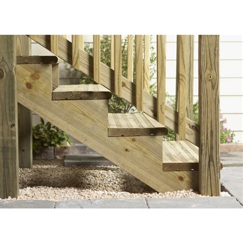 Severe Weather Wood Stair Stringers In The Outdoor Stair Stringers