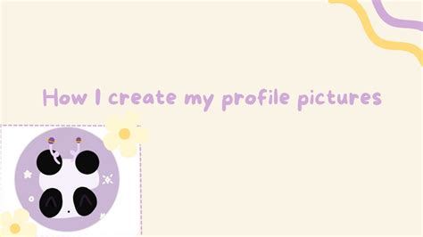 How I Create My Profile Pictures Youtube