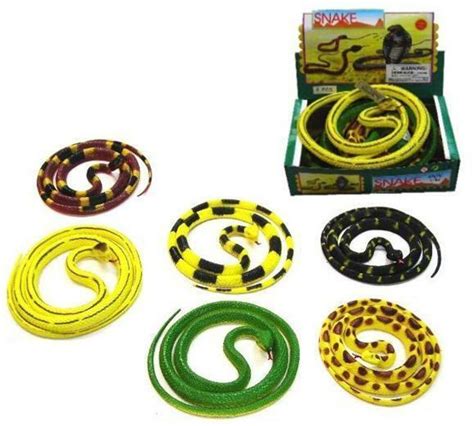 Rubber 55 In Snakes Toy Snake Novelty Reptiles Toys Large Relistic