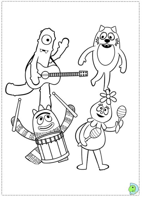 24 best yo gabba gabba images on pinterest. Yo gabba Gabba Coloring page- DinoKids.org