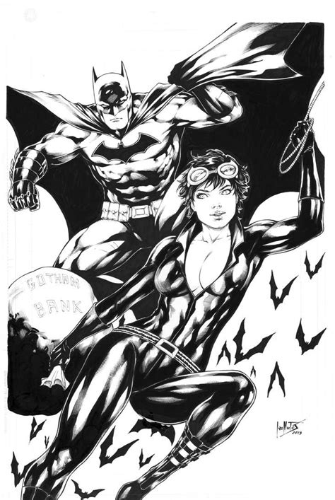 Batman And Catwoman By Leo Matos Batman And Catwoman Catwoman Batman