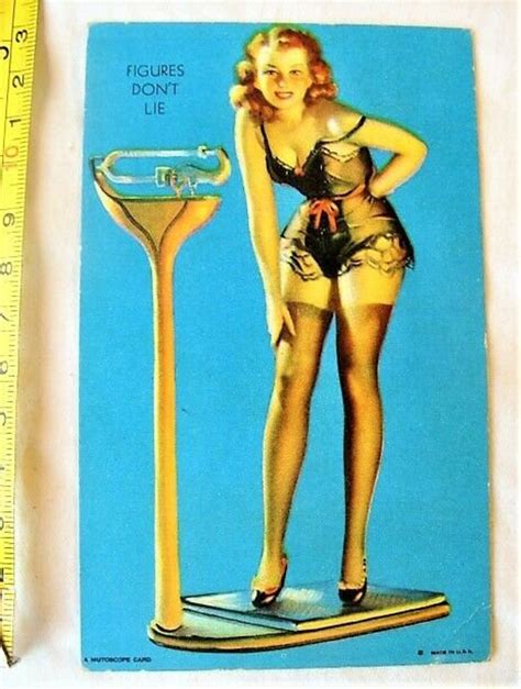 1940s Mutoscope Pin Up Risque Arcade Card Figures Dont Etsy