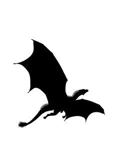 Silhouette Design Store: Flying Dragon Silhouette | Dragon silhouette