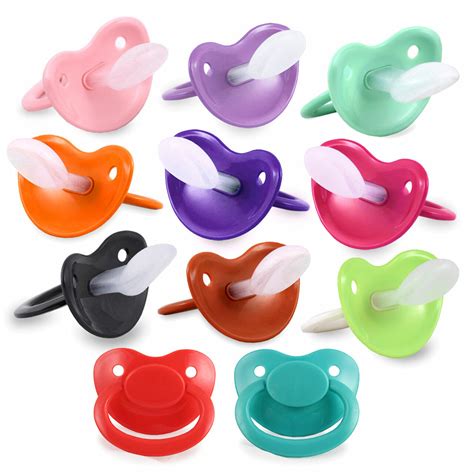 Adult Baby Pacifier Bulk Blank Assorted Size 6 Pacifiers