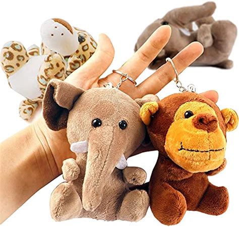 Safari Animal Party Favors Plush Toys Jungle Stuffed Animals Set Cute