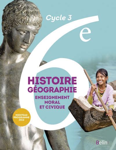 Histoire Géographie Emc 6e 2016 Manuel élève Grand Format Broché