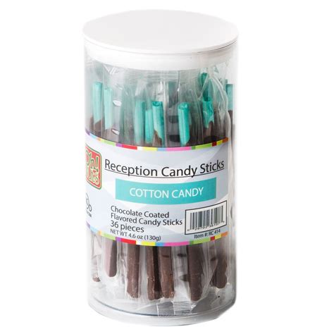 Blue Reception Candy Sticks Chocolate Cotton Candy • Reception Candy