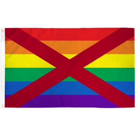 Alabama Rainbow Pride 3 X 5 Polyester Flag F 8061 By