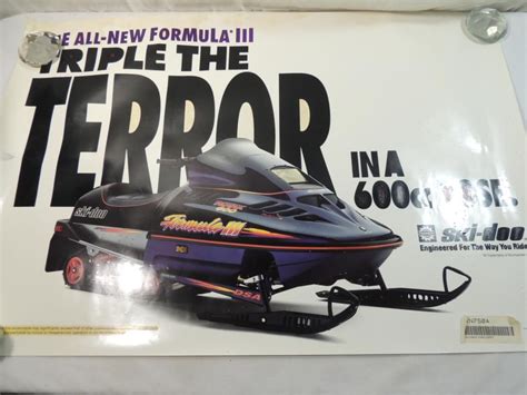 Ski Doo Triple The Terror Snowmobile Poster