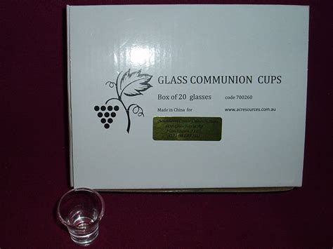 Box Of Glass Communion Cups Southern Cross Church Supplies