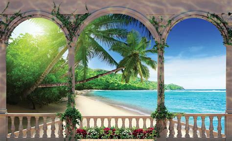 Beach Tropical Wall Paper Mural Buy At Europosters
