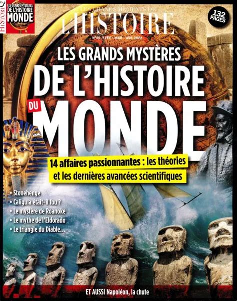 Les Grands Moments De Lhistoire N°40 Les Grands Mystères De L