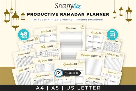 Ramadan Printable Planner Ramadan Checklist 2409718