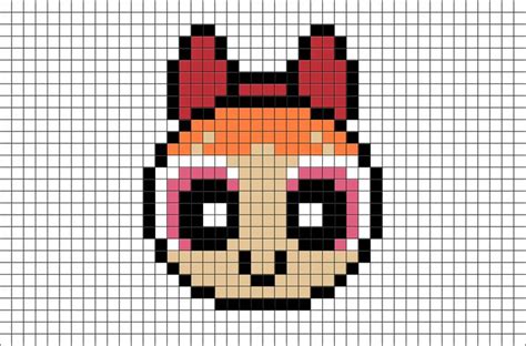 Powerpuff Girls Blossom Pixel Art Pixel Art Pixel Art Pattern Pixel