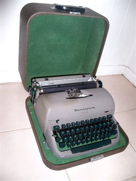 Remington Typewriter Portable With Case Quiet By Mrsrekamepip